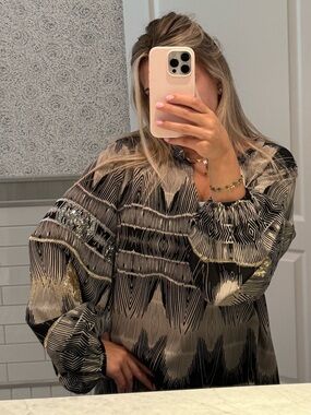 100% SILK Kobi Halperin top size XL
